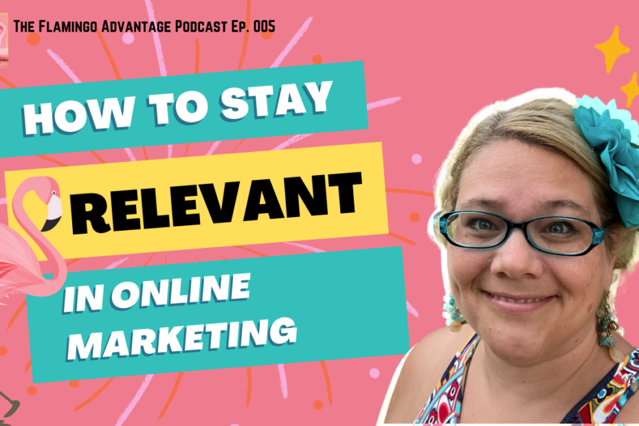 stay relevant in business Katie Hornor with pink background